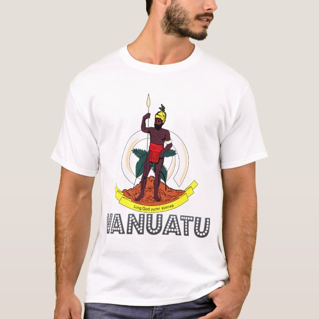 T-shirt Emblema do Ni Vanuatu (Frente)