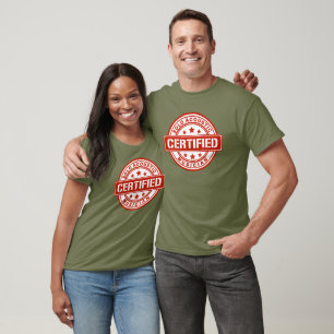 T-shirt emblema SAM certificada (cores escuras)