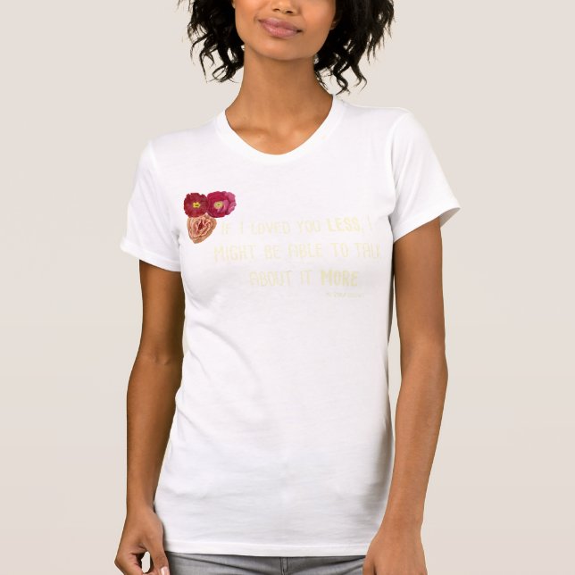 T-shirt Emma "Loved" Ladies Floral Tee LS (Frente)