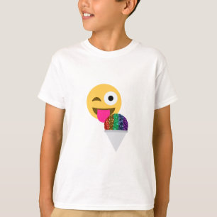 T-shirt emoji do piscar os olhos do brilho