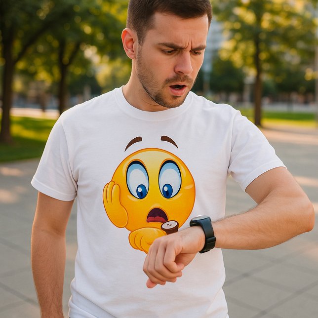 T-Shirt Emoji Em Estresse (Criador carregado)