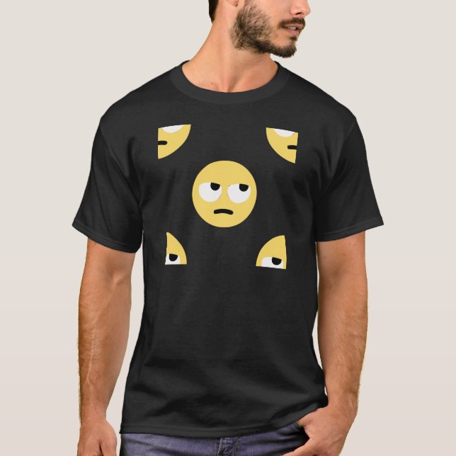 T-shirt emoji eye roll (Frente)