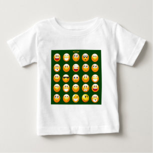 T-shirt emoji verde-escuro