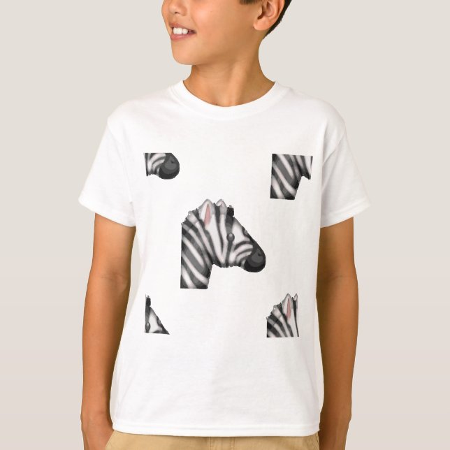 T-shirt emoji zebra (Frente)