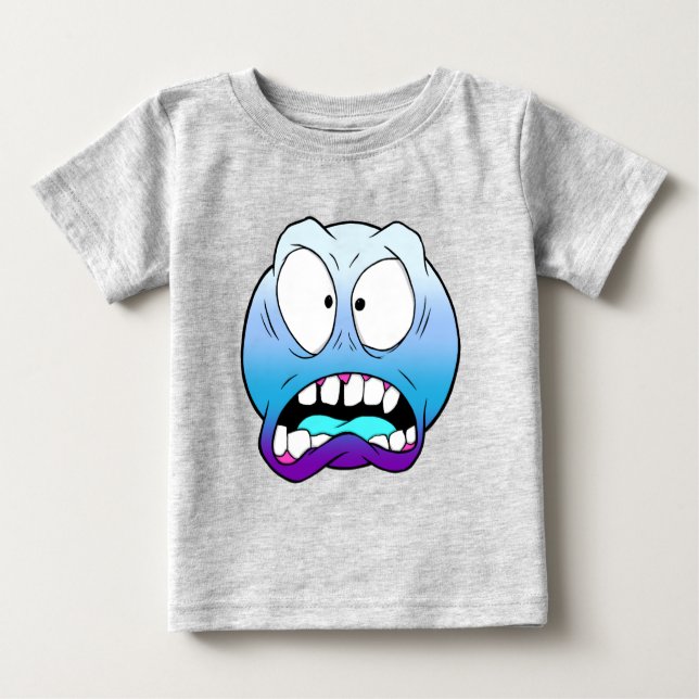 T-Shirt Emote Face Baby Fine Jersey (Frente)