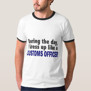 T-shirt Empregado da alfândega durante o dia