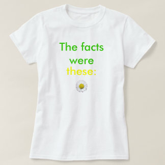 T-shirt empurrando margaridas