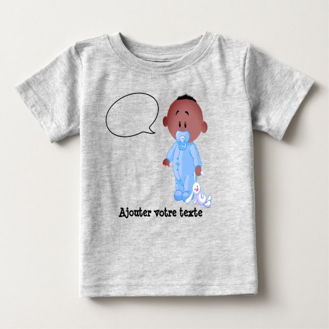 T-shirt en jersey fin pour bébé (Frente)