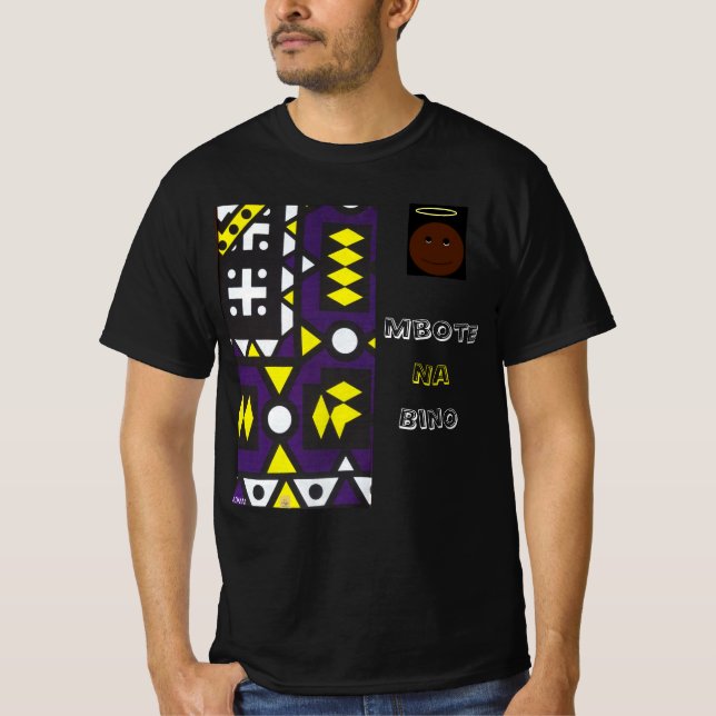 T-shirt en lingala - Mbote na bino (Frente)