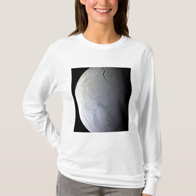 T-shirt Enceladus, lua de Saturno (Frente)