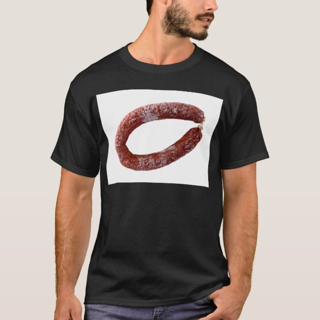T-shirt Enchimento Chorizo isolado como Corte (Frente)