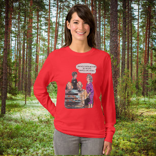 T-shirt Encontrar as mulheres da Bra direita na manga long