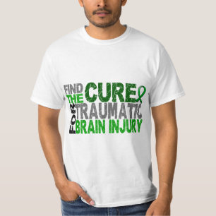 T-shirt Encontre a lesão cerebral traumático TBI da cura