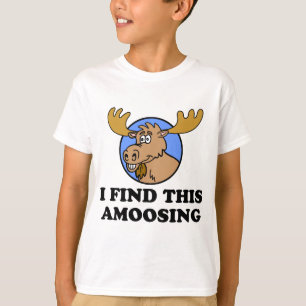 T-shirt Encontrei Este Engraçado Moose Pun