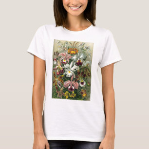 T-shirt encontro romântico flores rsvp colorido chique