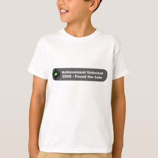T-shirt Encontrou o bolo - realização destravada