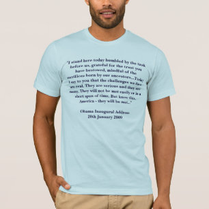 T-shirt Endereço Inaugural de Barack Obama em 2009