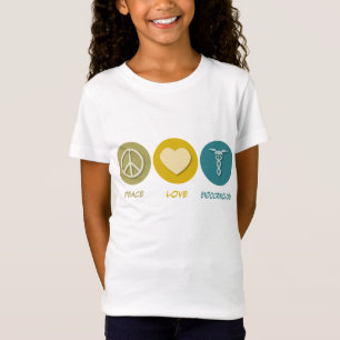 T-shirt Endocrinologia do amor da paz