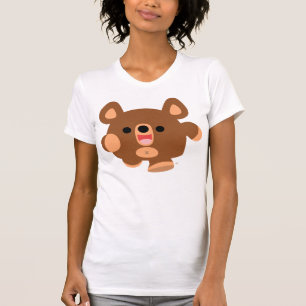 T-shirt energético das mulheres do urso dos