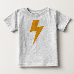 T-shirt Energia do Trovão Amarelo Impresso