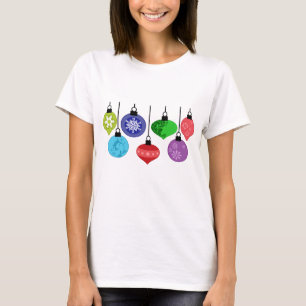 T-shirt Enfeites de natal