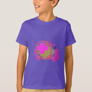 T-shirt enfermeira de ambulância acentuada emt médico médi
