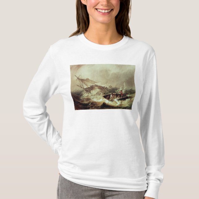 T-shirt Enfileiramento a salvar shipwrecked (Frente)