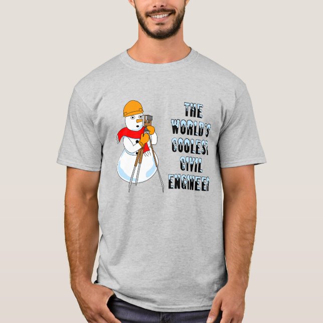 T-Shirt Engenheiro Civil Mais Fria (Frente)