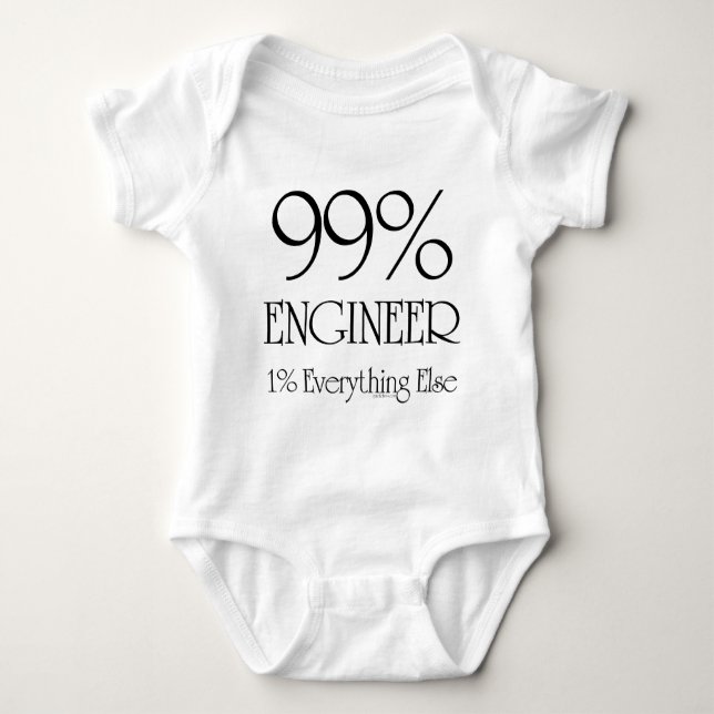 T-shirt Engenheiro de 99% (Frente)