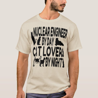 T-shirt Engenheiro Nuclear Cat Lover