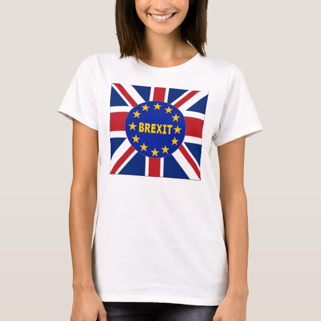 T-Shirt England Bandeira EU Brexit (Frente)