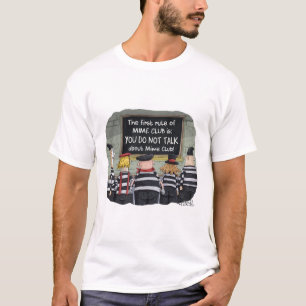 T-shirt engraçada com mimes.