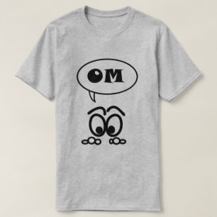 T-shirt engraçada da meditação OM