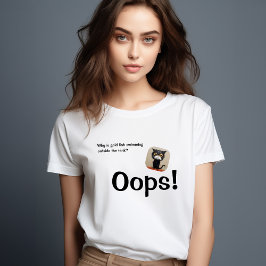 T-shirt engraçada de gato | Chá Gráfico Cute