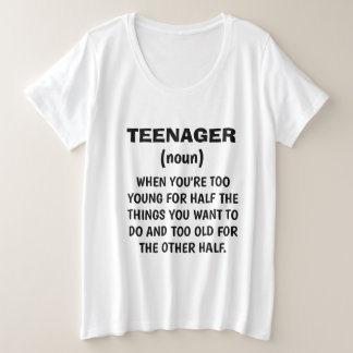 T-shirt engraçada "DEFINIÇÃO DE ADOLESCENTE"