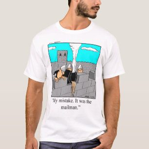 T-shirt engraçada do correio
