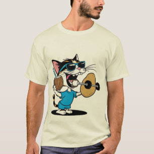 T-shirt engraçada do desenho animado - "Quirky & P