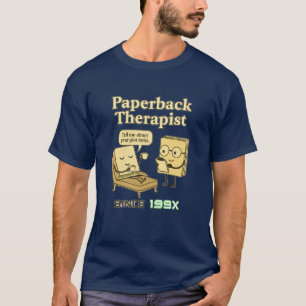 T-Shirt Engraçada do Livro   Humor Literário Retro