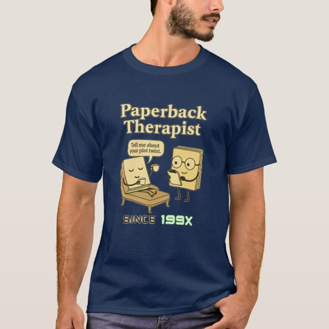 T-Shirt Engraçada do Livro | Humor Literário Retro (Frente)