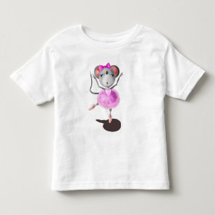 T-shirt engraçada do Toddler com dançarina Balé do