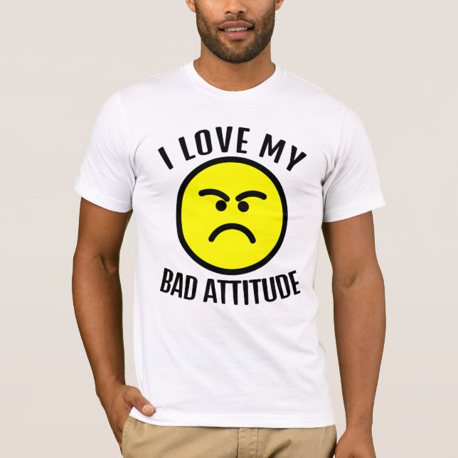 T-shirt engraçada Emoji grouch (Frente)