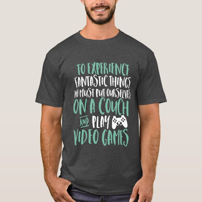 T-shirt engraçada para Geeks e jogadores de Videos (Frente)