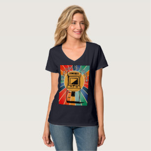 T-shirt engraçada para jogos Retro