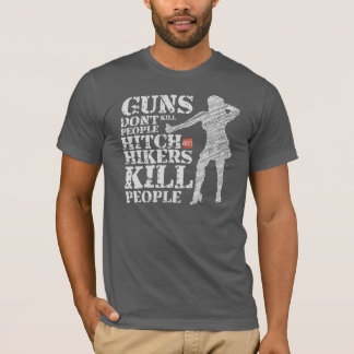 T-shirt Engraçadas Armas de Humor de Horror do Céu Vermelh