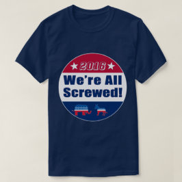 T-shirt | engraçado 2016 eleições | nós todos somos