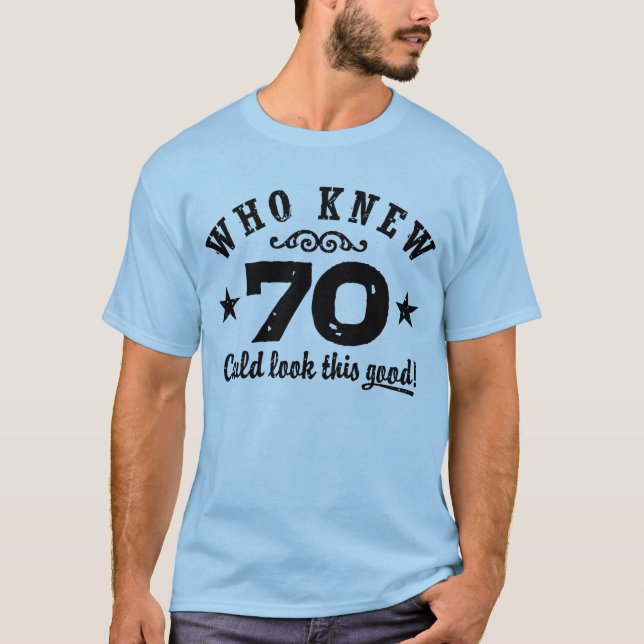 T-shirt Engraçado 70 Birthday (Frente)