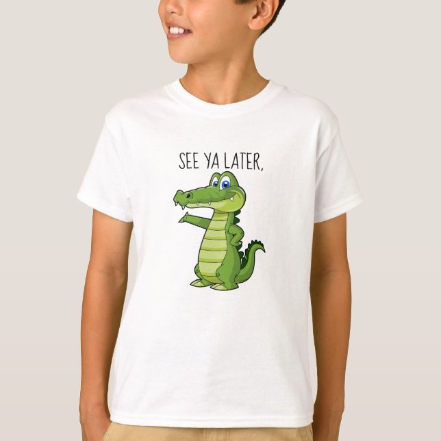 T-Shirt Engraçado Alligator (Frente)