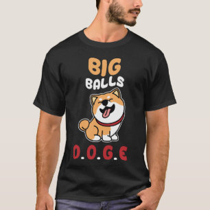 T-Shirt engraçado Bolas Grandes DOGE DOGE