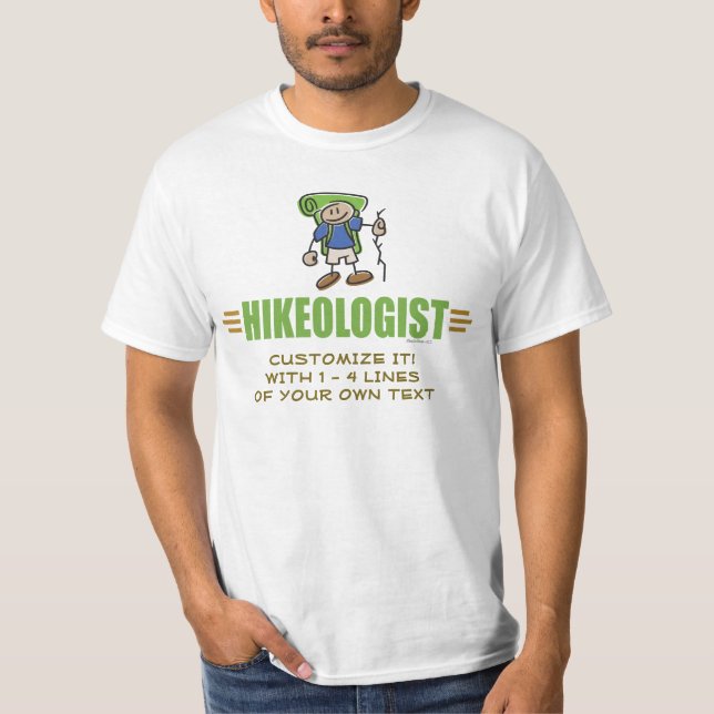 T-shirt Engraçado caminhar (Frente)