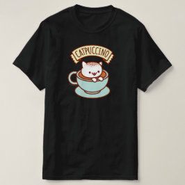 T-Shirt Engraçado - "CATPUCCINO"